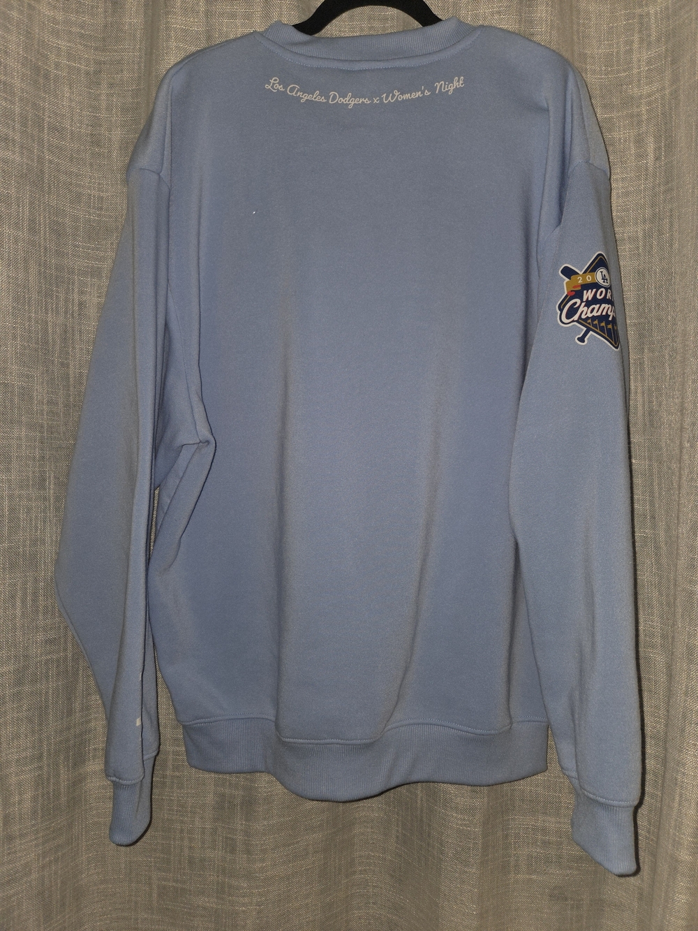 Los Angeles Light Blue Womens nigjt 2024 Crewneck Sweatshirt - Picture 2 of 6